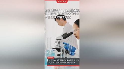 云南大理州中小企業(yè)融資擔(dān)保公司高管被查，中小企業(yè)融資生態(tài)引關(guān)注